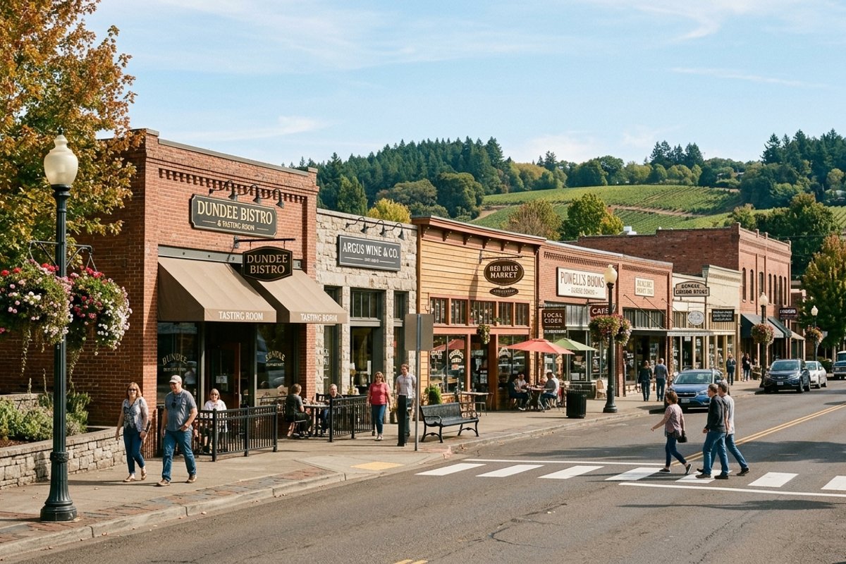 Small Town Center Dundee Oregon real estate