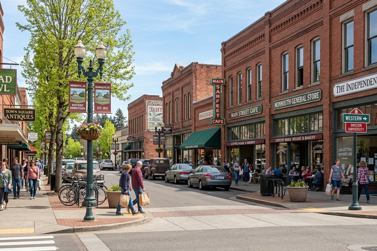 Downtown District Monmouth Oregon real estate