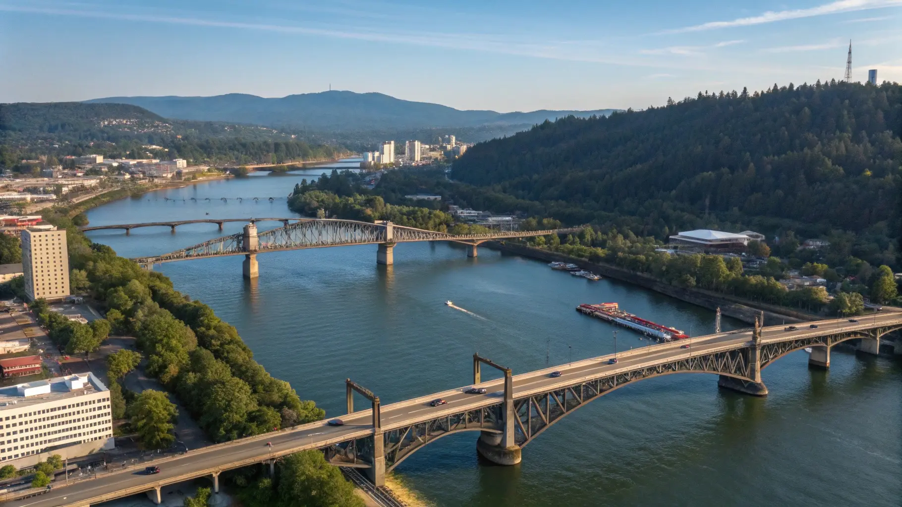 Portland Oregon bridges over Willamette River - local Portland home buyers